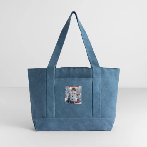 Merry Christmas - Cotton Pigment Dyed Tote Bag