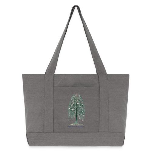 Easter Branches Bow Willow T Shirt, Easter Gift - Cotton Pigment Dyed Tote Bag