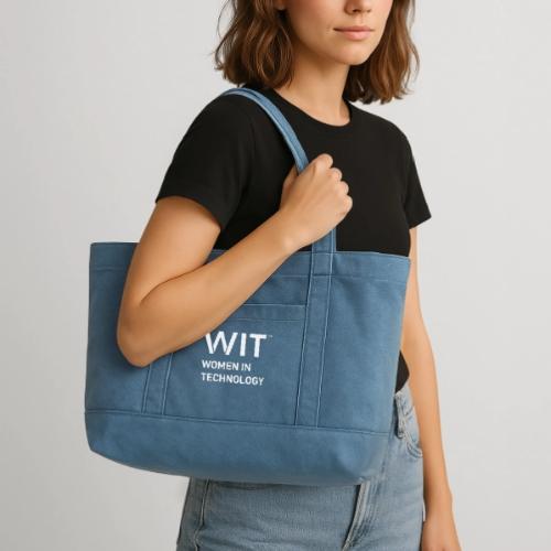 WIT Main Logo - Cotton Pigment Dyed Tote Bag