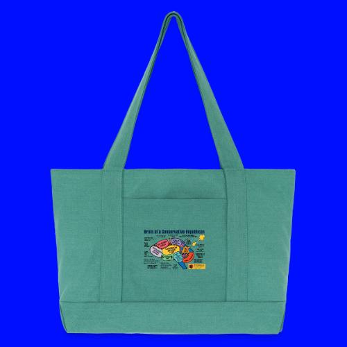 Brain of a Conservative Republican - Cotton Pigment Dyed Tote Bag