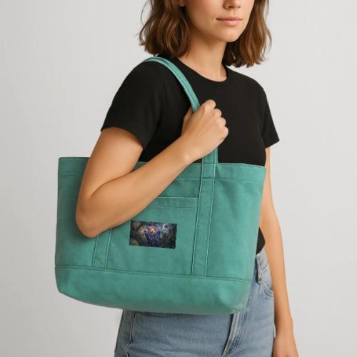 Hey You - Cotton Pigment Dyed Tote Bag