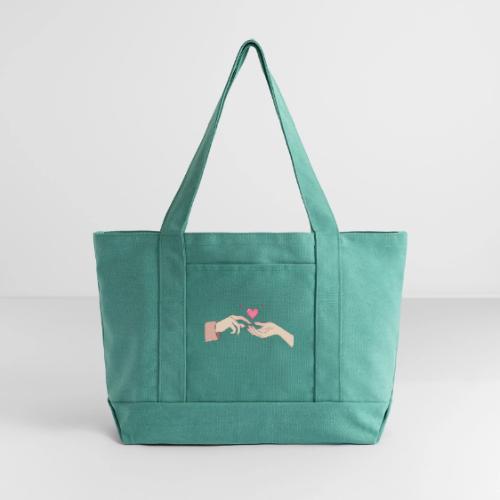 Valentine’s Touch - Cotton Pigment Dyed Tote Bag