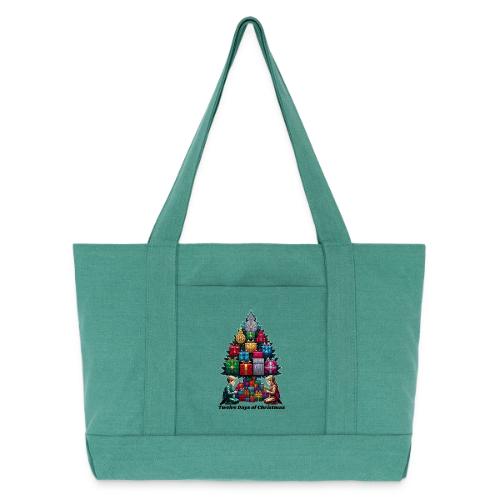 Twelve Days of Gifts T-Shirt - Cotton Pigment Dyed Tote Bag