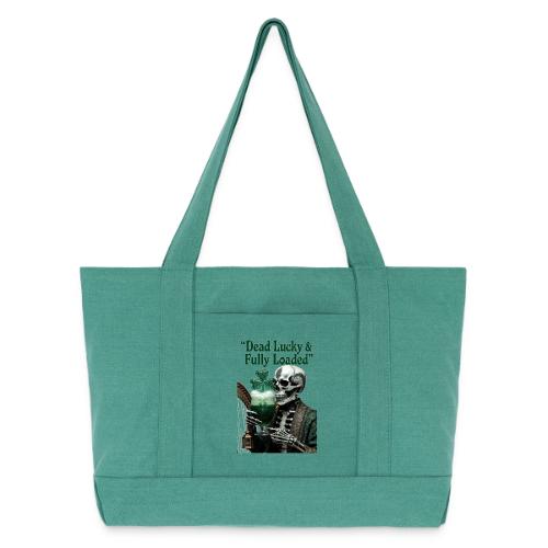 Lucky Skeleton Stout T-Shirt - Cotton Pigment Dyed Tote Bag
