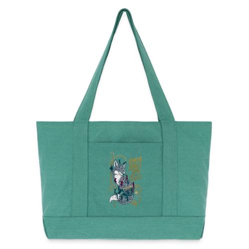 Human Jungle Gym Fox Tee - Cotton Pigment Dyed Tote Bag