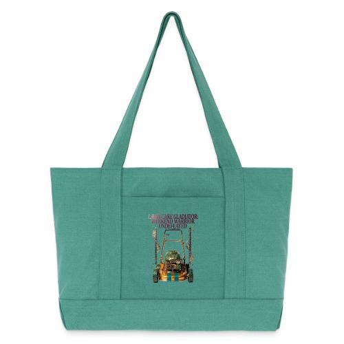 Lawn Care Gladiator T Shirt - Cotton Pigment Dyed Tote Bag