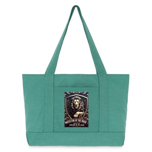Lion King T Shirt, Funny Low-Effort Father Gift - Cotton Pigment Dyed Tote Bag