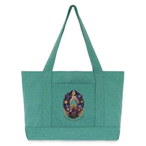 Easter Meadow Crown Renewal T Shirt, Spring Gift - Cotton Pigment Dyed Tote Bag