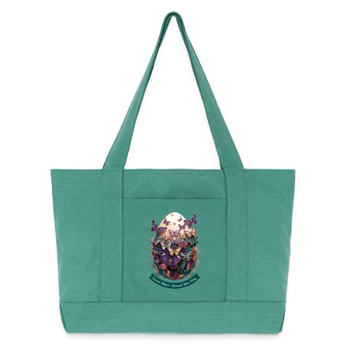 Easter Dawn's Flutter Butterfly T Shirt, Gift - Cotton Pigment Dyed Tote Bag