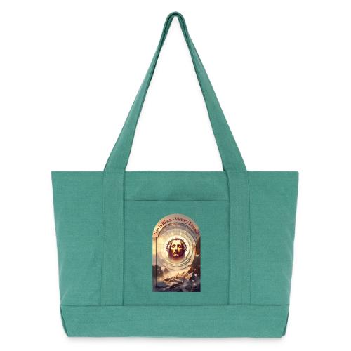 Easter He Is Risen Sacred Face T Shirt, wife Gift - Cotton Pigment Dyed Tote Bag