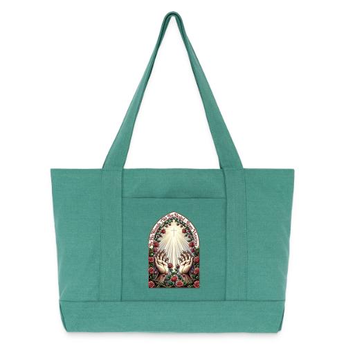 Easter By His Wounds Healed T Shirt, Renewal Gift - Cotton Pigment Dyed Tote Bag