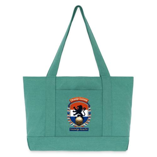 Netherlands Lion Premium T-Shirt, Dutch Flag Gift - Cotton Pigment Dyed Tote Bag