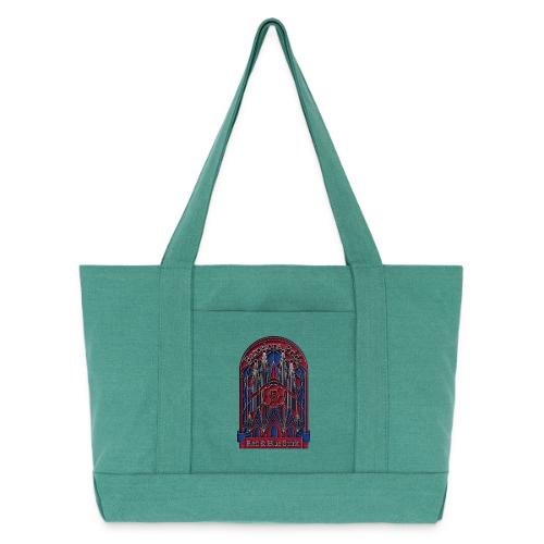 Barcelona Scarlet Pride T Shirt, Vibrant City Gift - Cotton Pigment Dyed Tote Bag