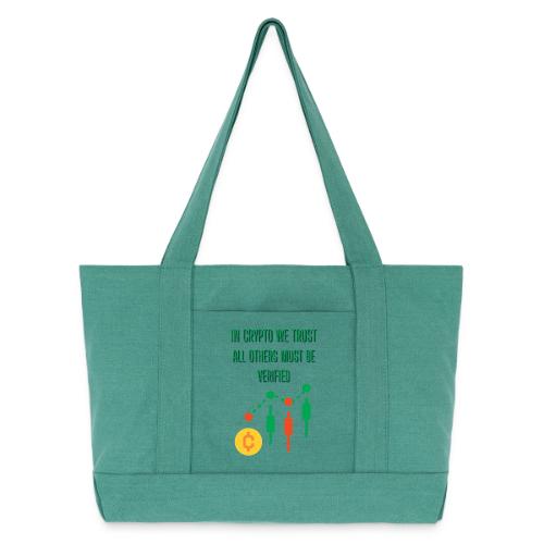 Sarcastic Bitcoin Investor T-shirt - Cotton Pigment Dyed Tote Bag