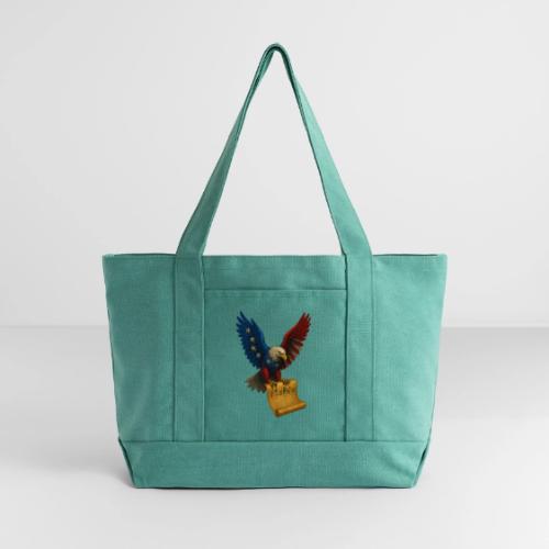 Bill of Rights Bald Eagle - Cotton Pigment Dyed Tote Bag