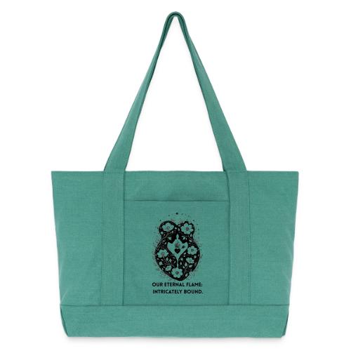 Eternal Flame of Embrace T-Shirt - Cotton Pigment Dyed Tote Bag