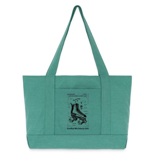 Retro Roller Skate T-Shirt - Cotton Pigment Dyed Tote Bag