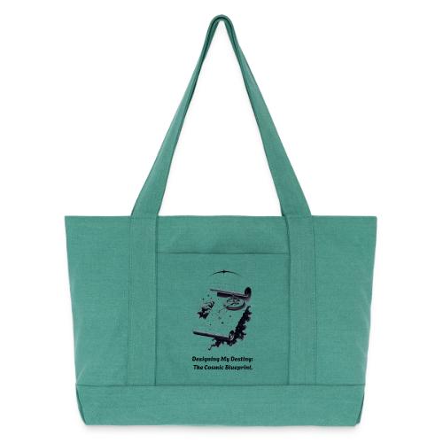 Cosmic Blueprint T-Shirt - Cotton Pigment Dyed Tote Bag
