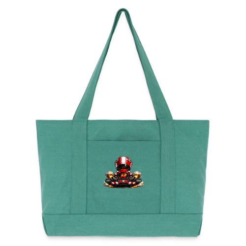 Carcadelogoracerback - Cotton Pigment Dyed Tote Bag