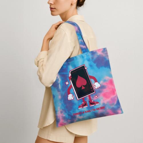 Forget A King I'm An Ace - Tie Dye Tote Bag