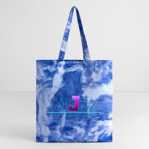 Letter J – Capital Varsity Alphabet Monogram - Tie Dye Tote Bag