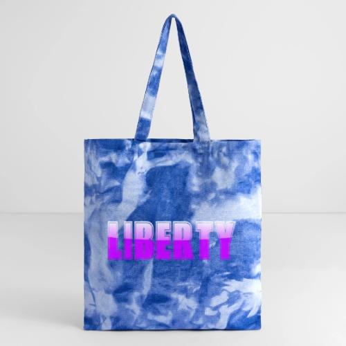 Liberty Typography Graphic Design - Tie Dye Tote Bag