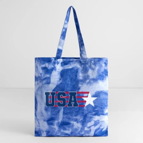 Star Stripe USA - Tie Dye Tote Bag