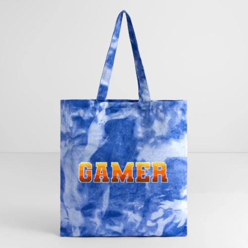 Gamer Varsity Gradient Design for Apparel - Tie Dye Tote Bag