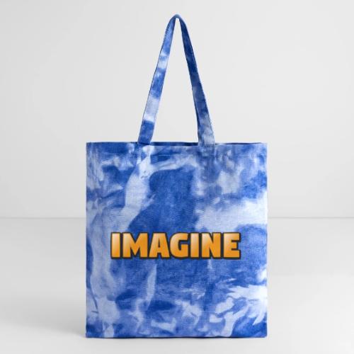 Imagine Word Art – Creative Gradient Design - Tie Dye Tote Bag