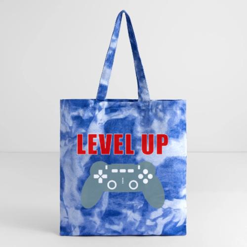Level Up Gamer Controller Apparel - Tie Dye Tote Bag