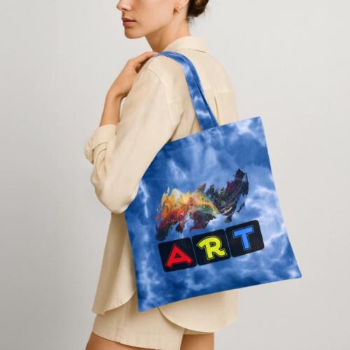 Pulse of Art - Tie Dye Tote Bag