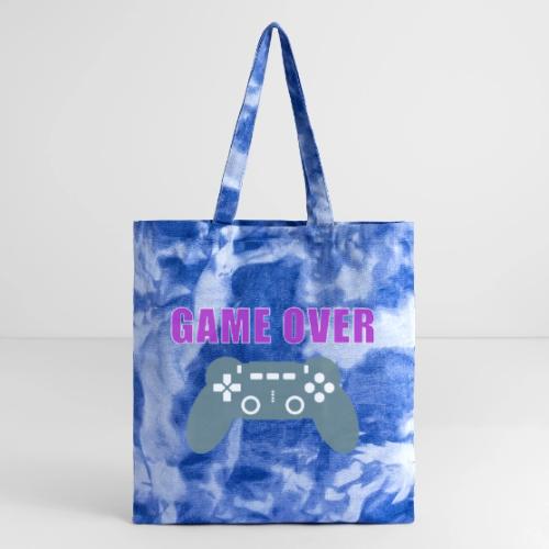 Game Over Gamer Controller Design - Tie Dye Tote Bag