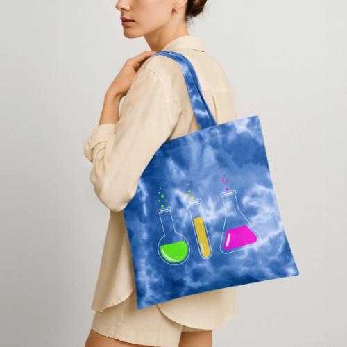 Colorful Chemistry - Tie Dye Tote Bag