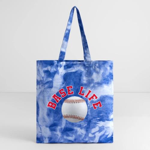 Baseball: Base Life Vibes - Tie Dye Tote Bag