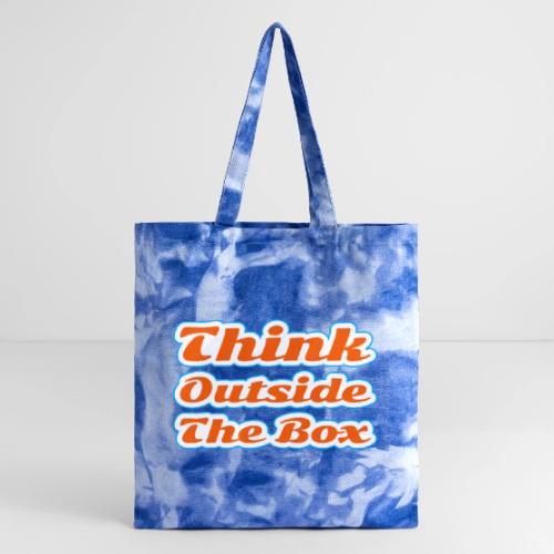 Think Outside the Box — Creative Mindset Script - Tie Dye Tote Bag