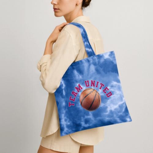Team United Basketball Unity Design - Tie Dye Tote Bag
