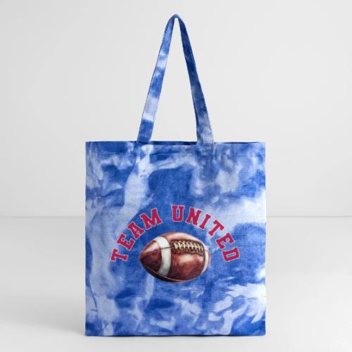 Team United American Football Design - Tie Dye Tote Bag