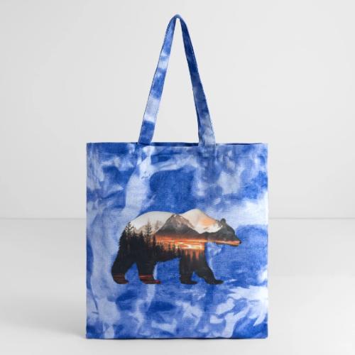 Canada Bear: fiery tones - Tie Dye Tote Bag