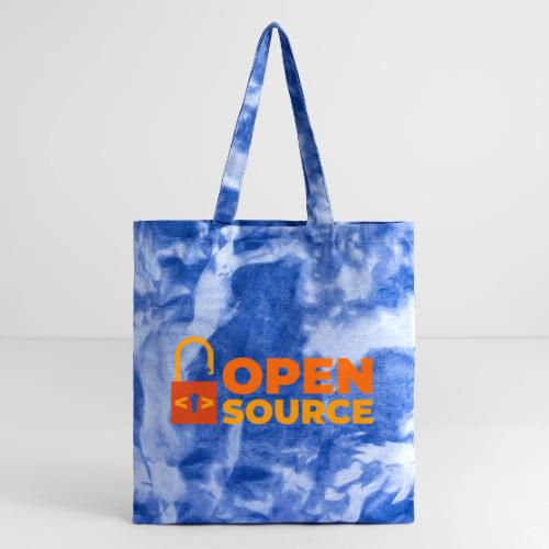 Open Source: Code is Freedom - Tie Dye Tote Bag