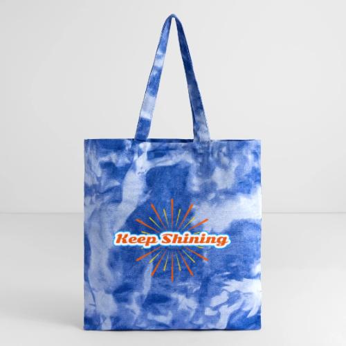 Keep Shining: Radiant Energy Design - Tie Dye Tote Bag