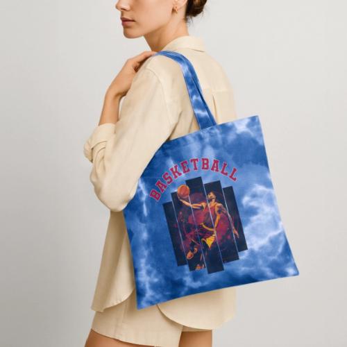 Basketball Spirit - Tie Dye Tote Bag