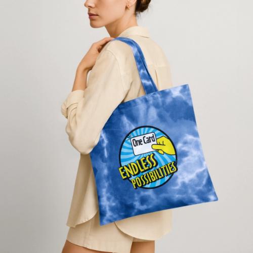 One Card, Endless Possibilities (Customizable) - Tie Dye Tote Bag