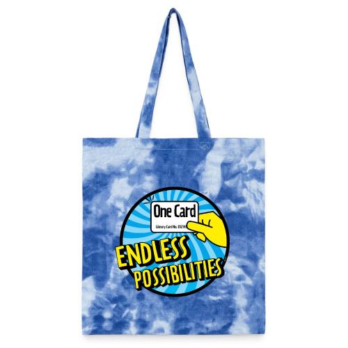 One Card, Endless Possibilities - Tie Dye Tote Bag