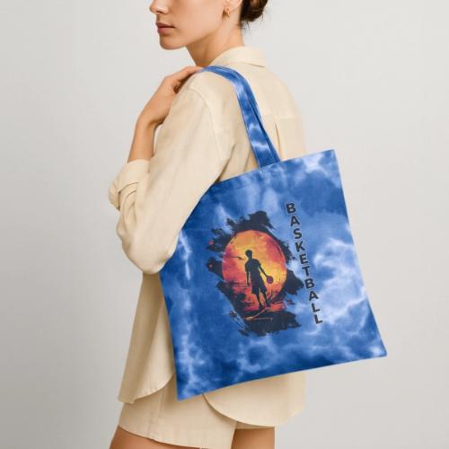 Basketball Blaze - Tie Dye Tote Bag