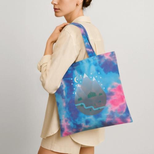 Geo Art - Tie Dye Tote Bag