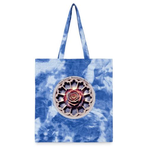 Easter Rose Resurrection T Shirt, Spring Gift - Tie Dye Tote Bag