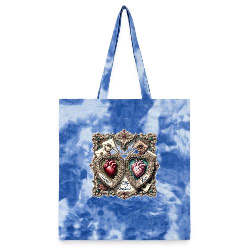 Keeper of My Deepest Love Victorian Locket T-Shirt - Tie Dye Tote Bag