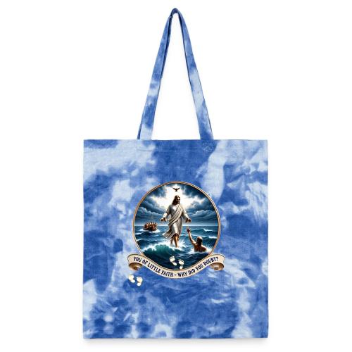 Walking On Water Faith T Shirt, Christian Miracle - Tie Dye Tote Bag