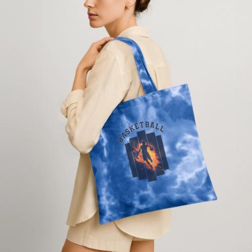 Basketball Power - Tie Dye Tote Bag