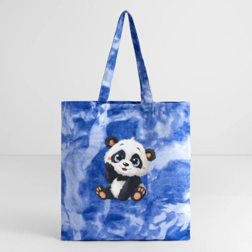 Blushing Baby Panda - Tie Dye Tote Bag